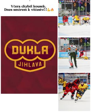 Včera to nevyšlo o kousek. Dnes jdeme znovu do boje! Dukla Jihlava dnes nastoupí s jasným cílem – vrátit se silnější a...